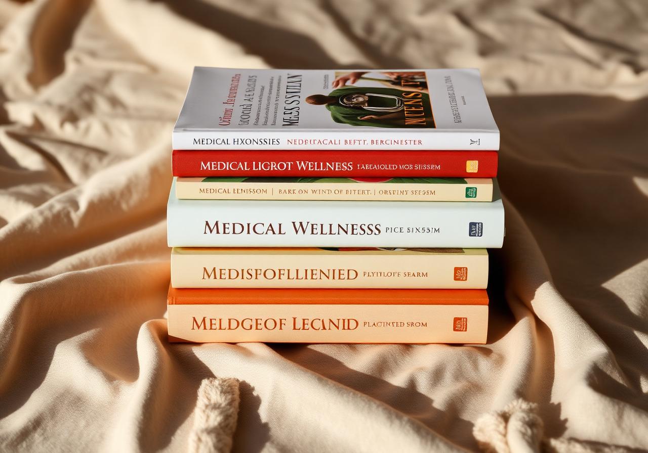 A stack of Conners Clinic books on warm linen